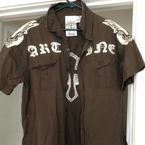 Tattoo style casual shirt